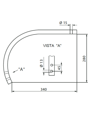 BRAZO CHISEL 25x25
