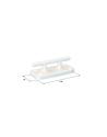 ATACUERDAS PLASTICO BLANCO