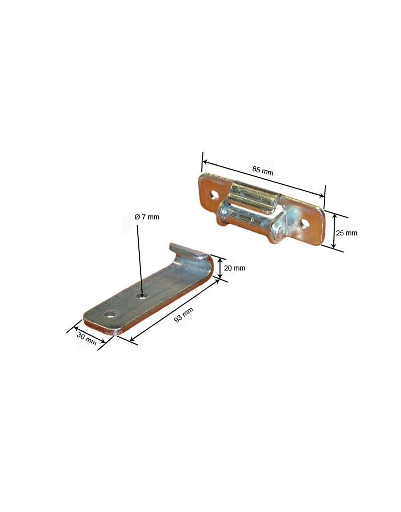 BISAGRA L,M DESMONTABLE COMPLETA ZINCADA