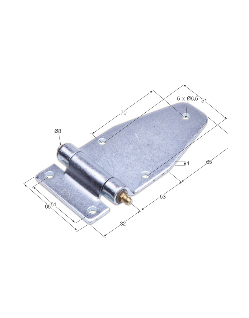 BISAGRA LATERAL PLANA