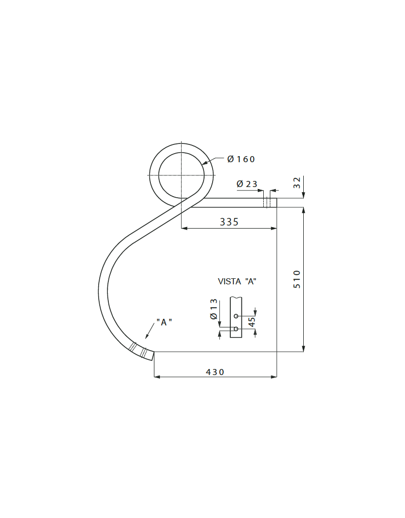 BRAZO ESPIRAL 32 IZQ.