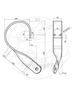 BRAZO GRADA RAPIDA 90 X 14...