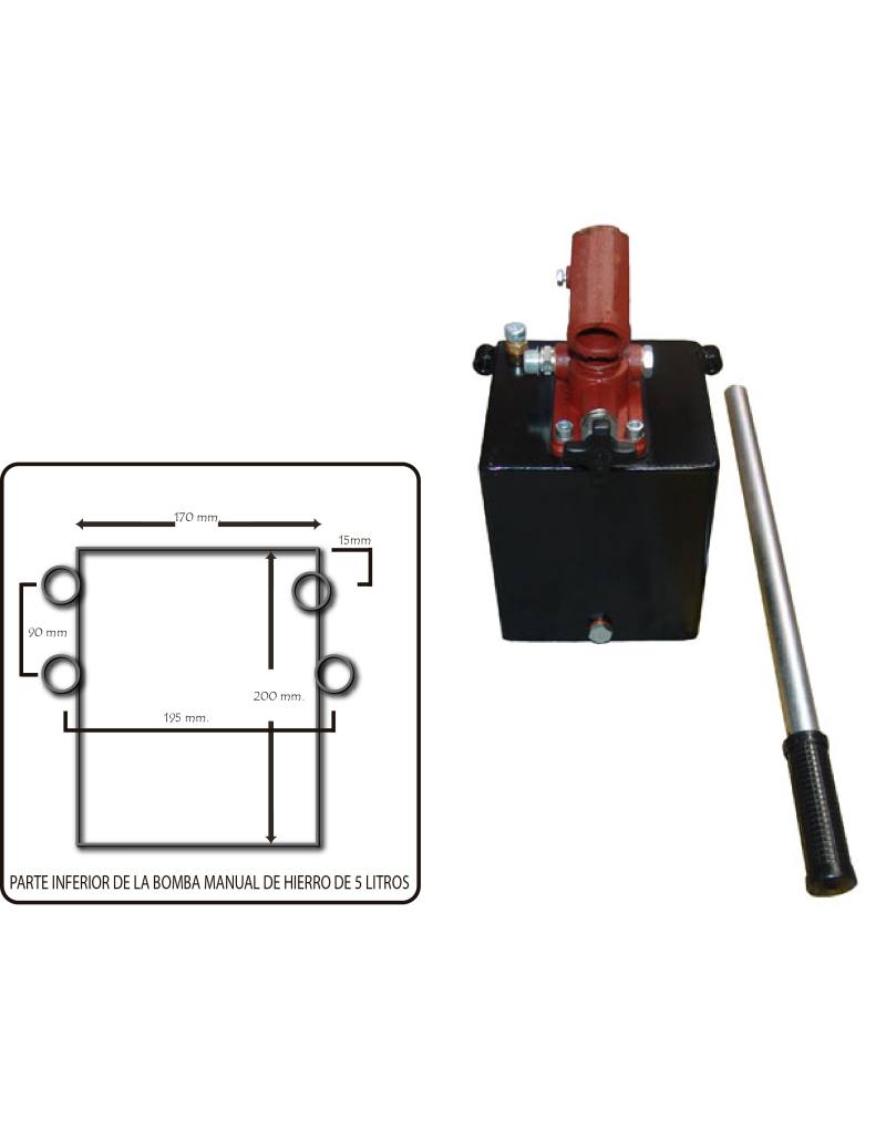 BOMBA MANUAL 5L S/E HIERRO CON PALANCA
