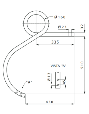 BRAZO ESPIRAL 32 IZQ.