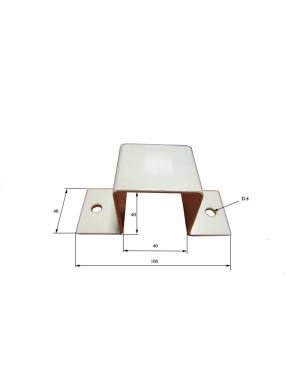 BRIDA PARED 40 X 40 BLANCO