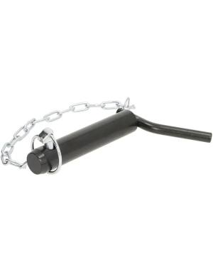 BULON CON ASA CADENA Y PASADOR 28 X 130mm PARA TERCER PUNTO (NEGRO)