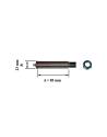 BULON CON TUERCA BALLESTA 23 X 85