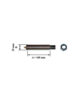 BULON CON TUERCA BALLESTA 24,5 X 105