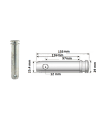 BULON PARA TERCER PUNTO 25mm X 97mm (135mm LONGITUD TOTAL) CAT.2