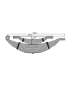 BALLESTA AGRICOLA 70 X 10 (14H+7H) L.1000  9.000KG