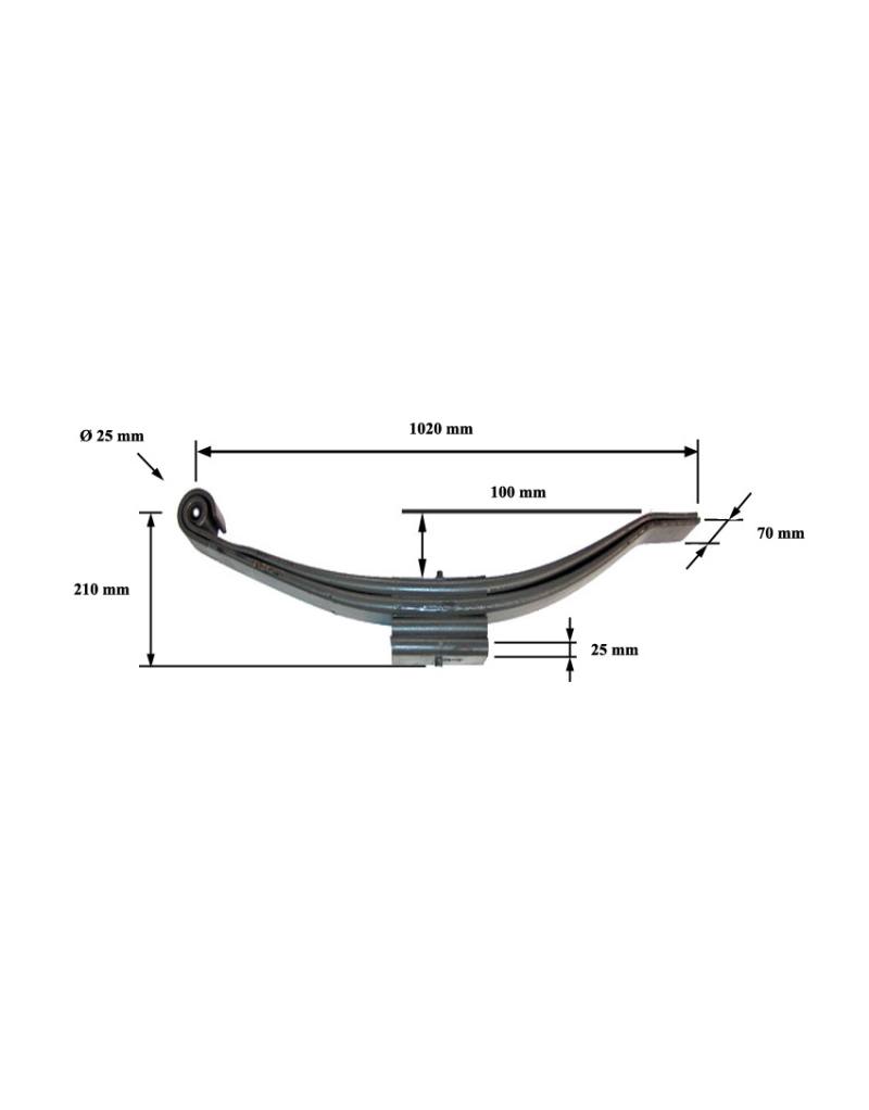 BALLESTA PARABOLICA 70 X 25 (2H)