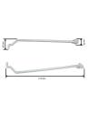 BRAZO CURVO TENSION DE 110 BLANCO JUEGO
