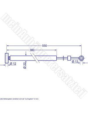 AMORTIGUADOR CABEZAL 2600 KG AL-KO
