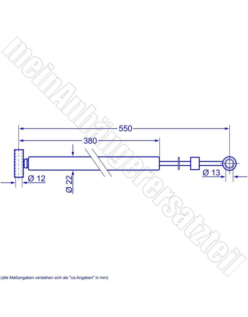 AMORTIGUADOR CABEZAL 2600 KG AL-KO