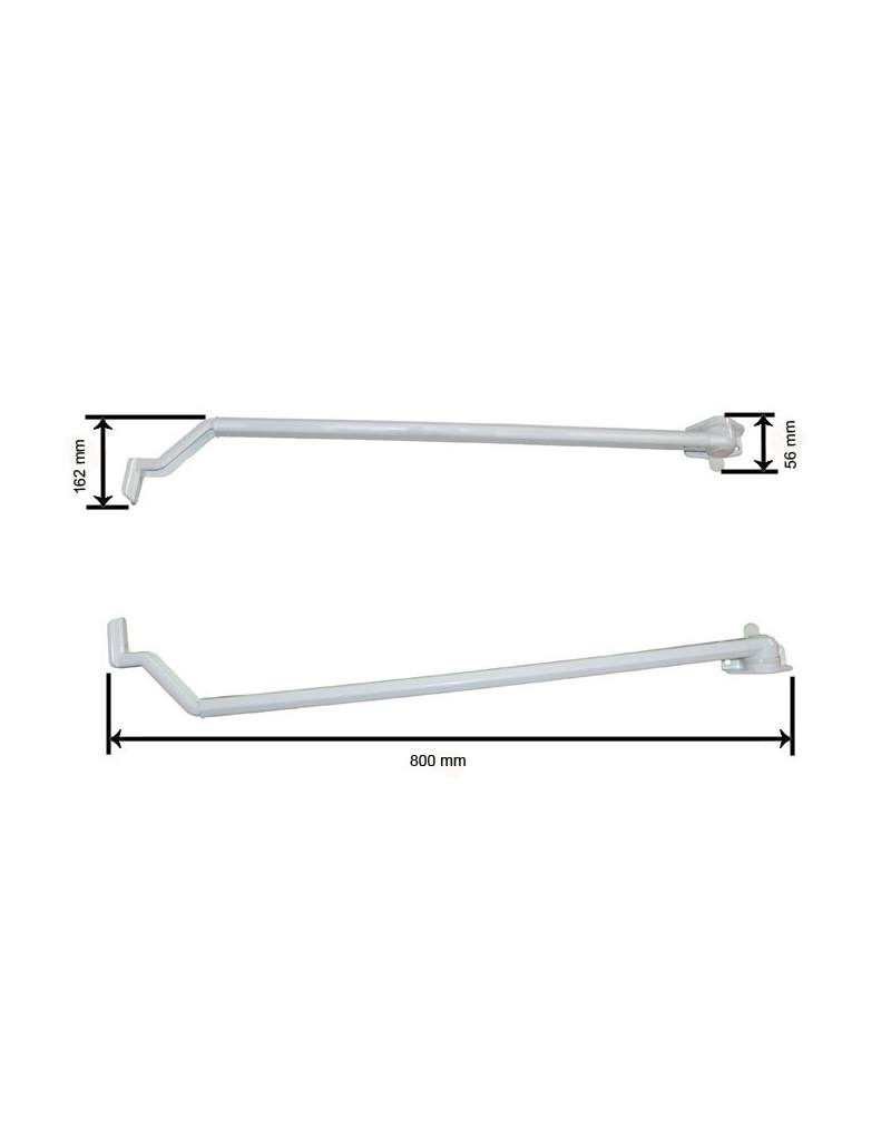 BRAZO CURVO TENSION DE  80 BLANCO JUEGO