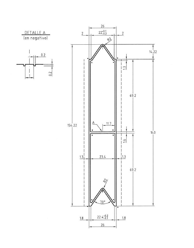 BARRA LATERAL 140 X 26 ALUMINIO 6.00 M APILABLE