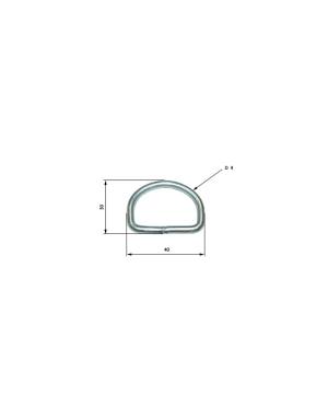 ABARCON BALLESTA LANZA 120 X 260 M-30 (13H)  CON 2 TUERCAS SIN FRENO