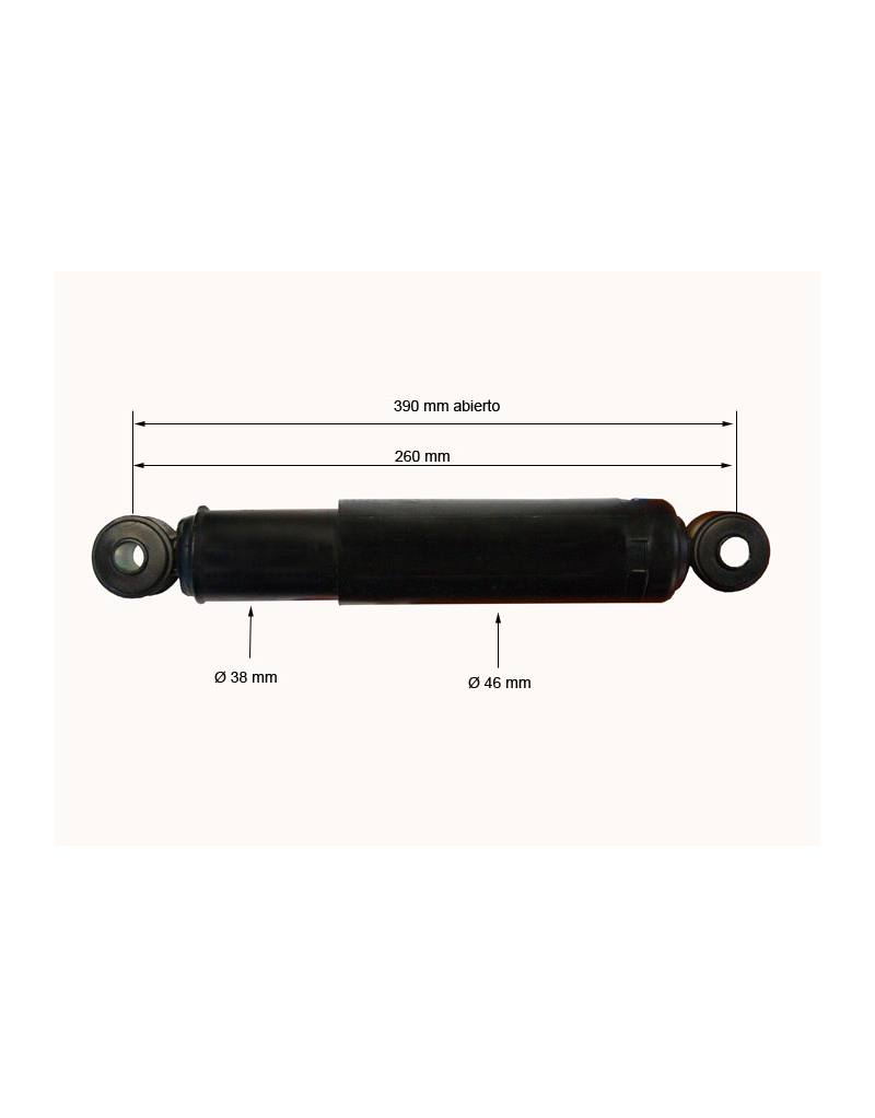 AMORTIGUADOR DE RAQUETA 2000KG NEGRO AL-KO 260mm