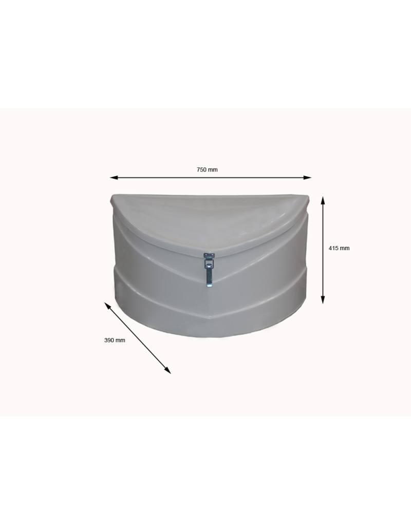 ARCON POLIESTER CON CERRADURA VERDE 750 X 415 X 39