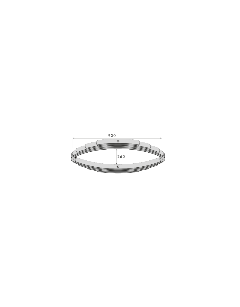 BALLESTA 45 X 6 (4H+4H) CABALLOS L.800