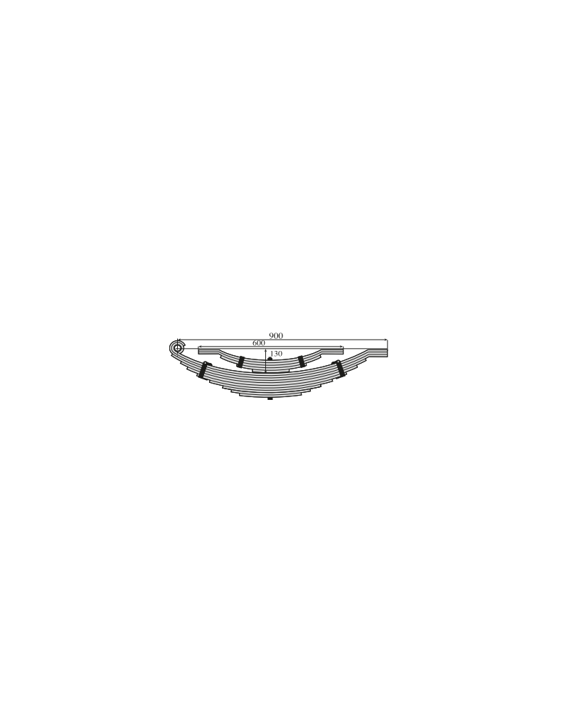 BALLESTA CON BALLESTIN 57 X 8 (10H+5H) L.900