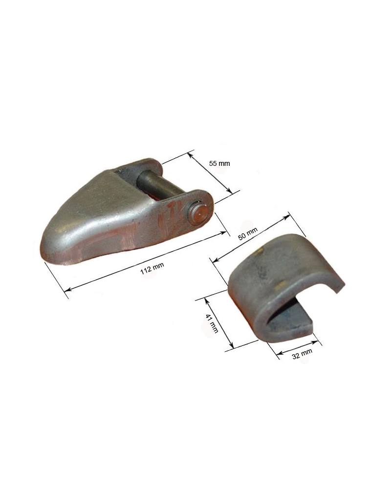 BISAGRA CHAPA TIR GRANDE COMPLETA S/ZINCAR