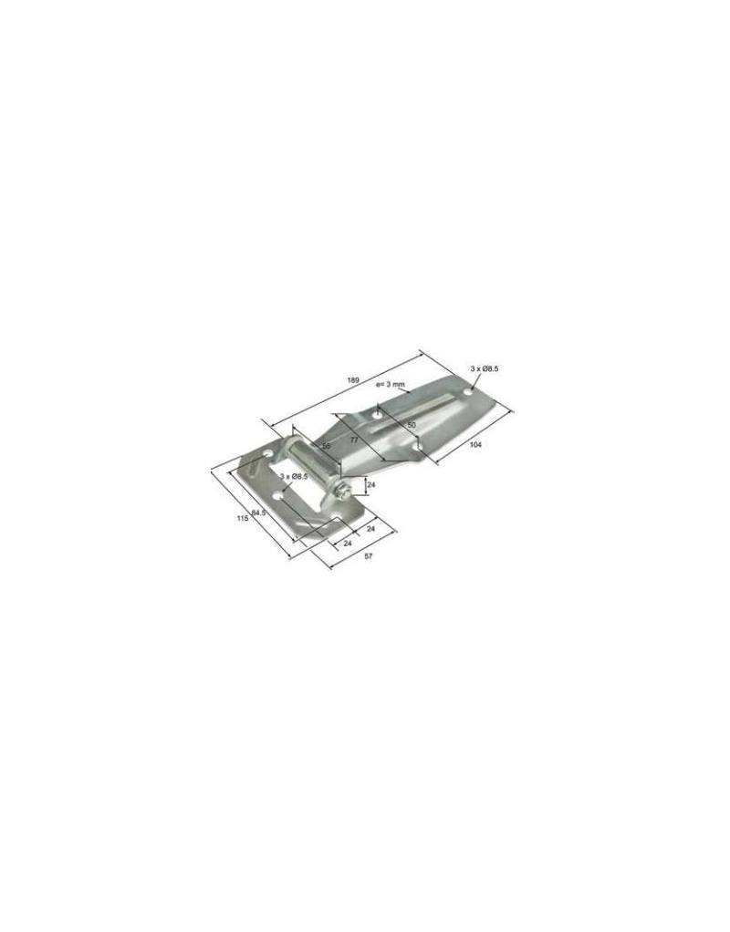 BISAGRA PALA MEDIANA 230mm INOX