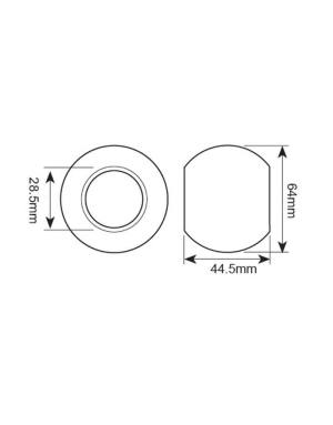 BOLA BRAZO Ø64mm AGUJERO 28,5mm