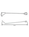 BRAZO CURVO TENSION DE  90 BLANCO JUEGO