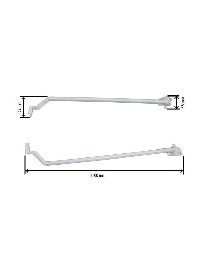 BRAZO CURVO TENSION DE 110 BLANCO JUEGO
