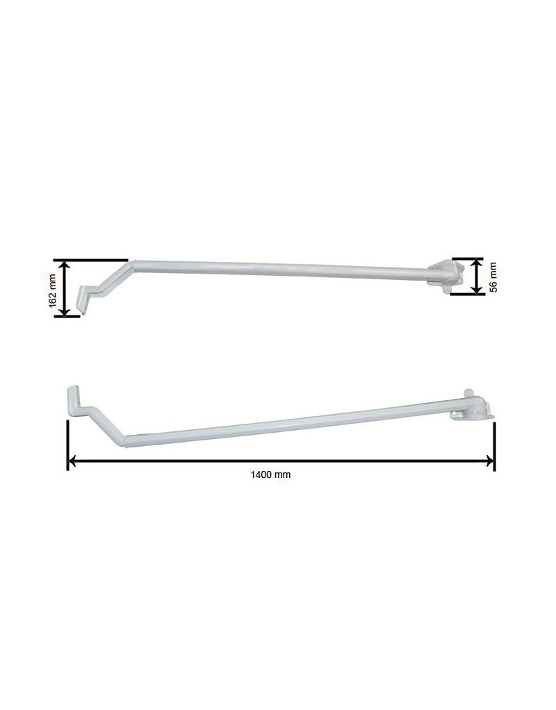 BRAZO CURVO TENSION DE 140 BLANCO JUEGO
