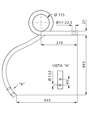 BRAZO ESPIRAL 27 IZQUIERDO
